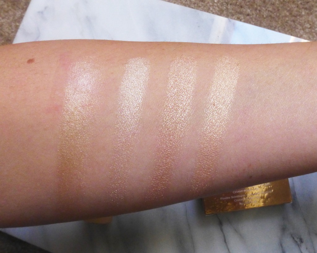Champagne Review and Comparison Swatches - Makeup-Sessions