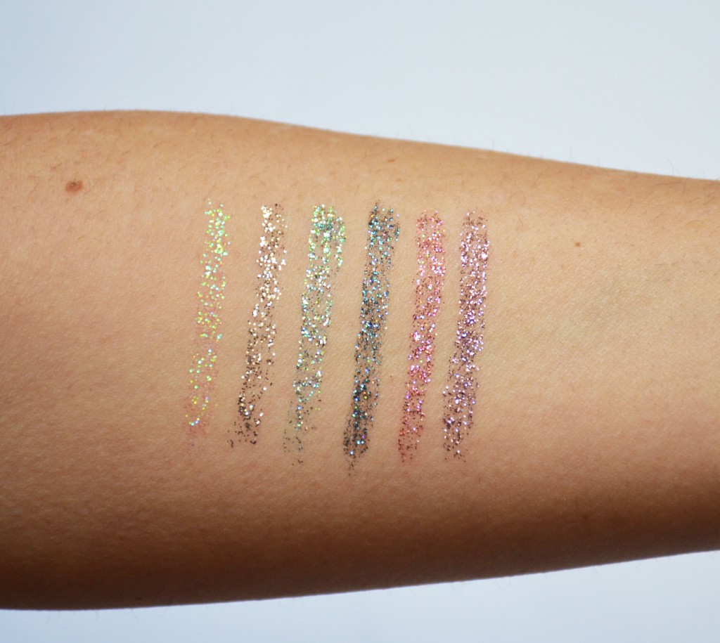 Urban Decay Heavy Metal Glitter & Swatches -