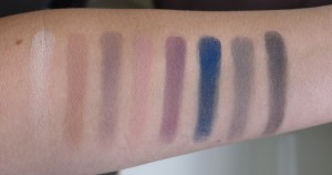 lorac swatches shimmery