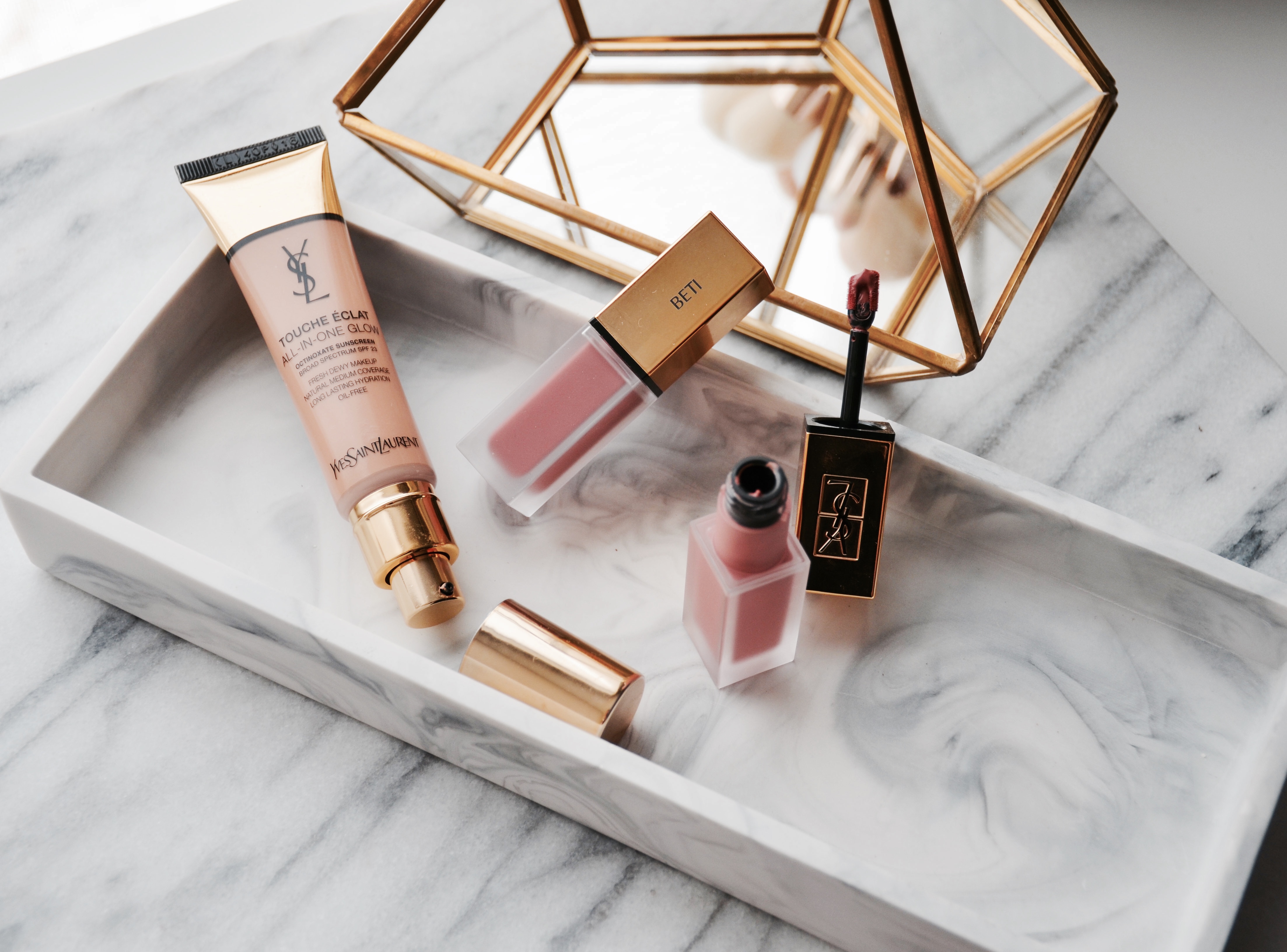 ysl touche eclat all in one glow foundation swatches